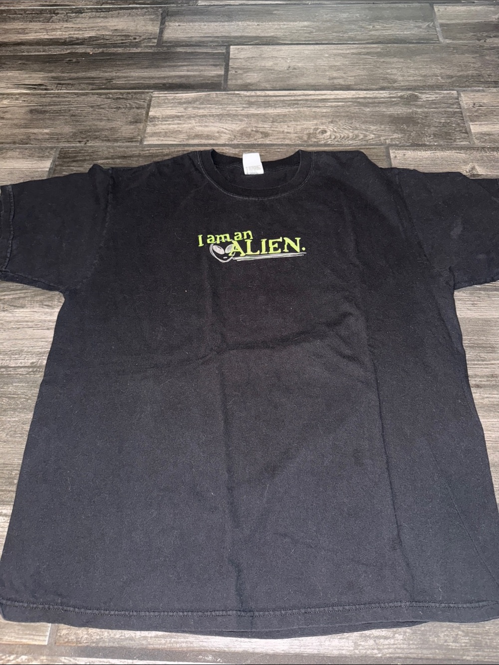 I Am An Alien Graphic Tee -Jesus bible religious vintage xl 90s
